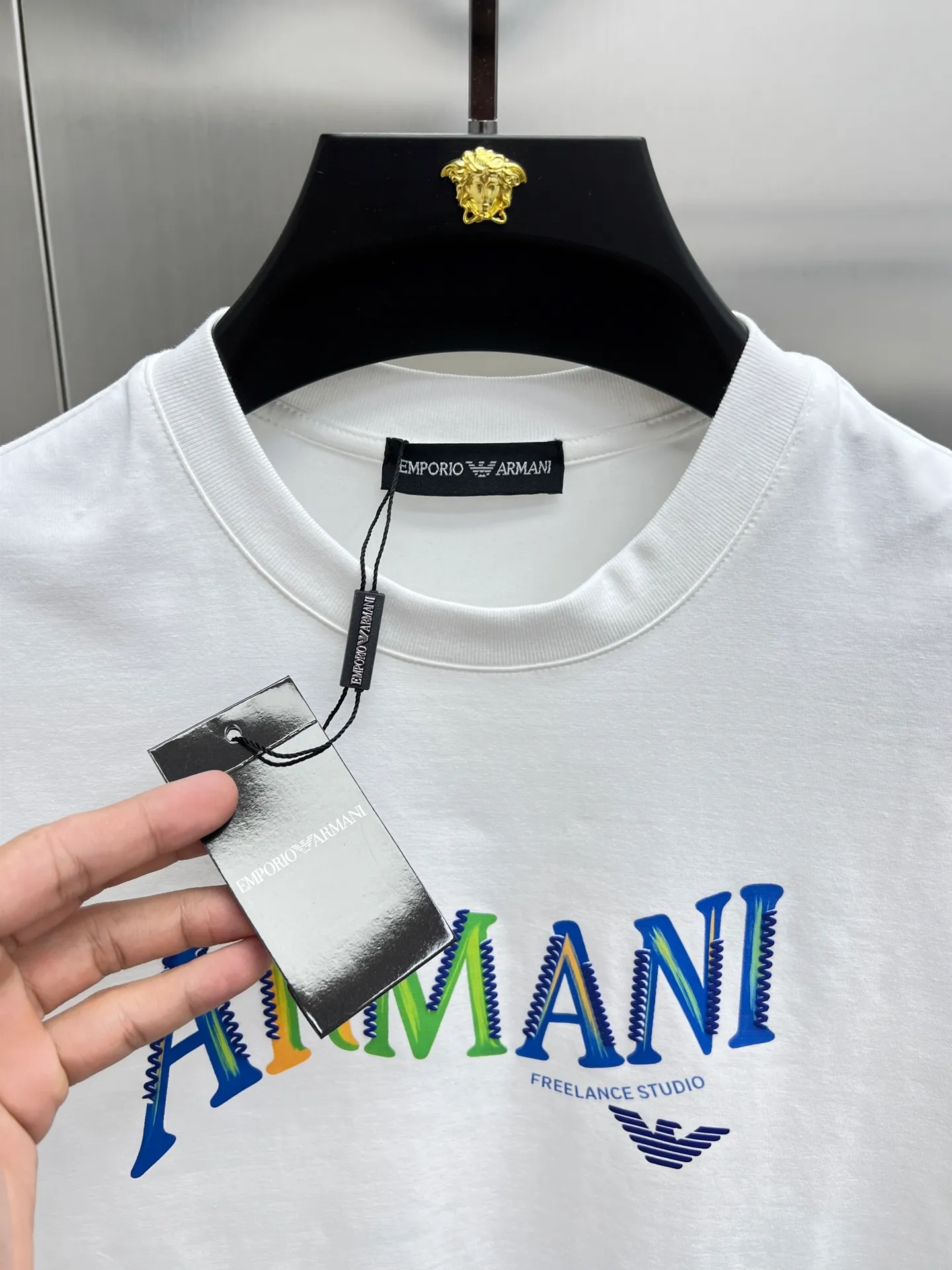Armani🌟New Arrival New Arrival T Premium ！ logo Premium . . . . . ！ ！ 🐎🐎Size：M-XXL（Size ）